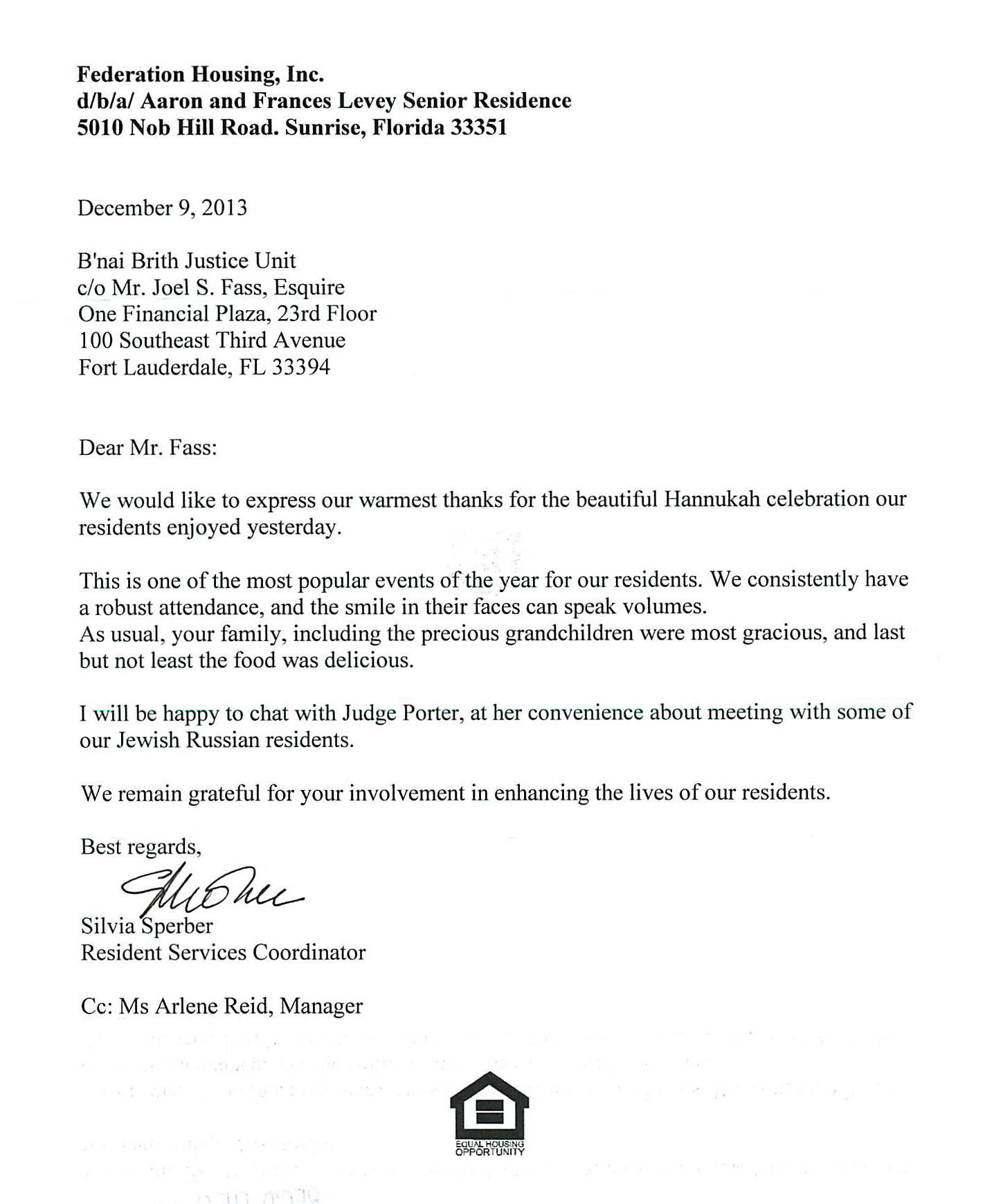 appreciation letters to
